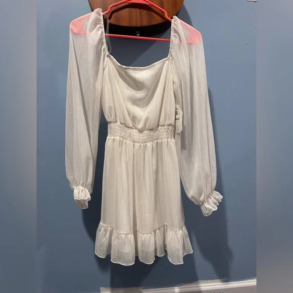 Altar'd State | Dresses | Xs Altard State White And Gold Dress | Poshmark